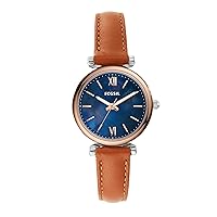 Fossil Carlie Mini Women's Watch with Stainless Steel or Leather Band