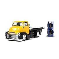 Jada Toys Just Trucks 1952 Chevy COE Flatbed Die-cast Car Yellow/Black, Toys for Kids and Adults (33848)