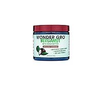 Wonder Gro Bergamot with Shea Butter Hair Grease Styling Conditioner, 12 fl oz - Moisturizes & Adds Shine, Prevents Breakage - Best Dry Hair Formula
