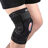 Hinged Knee Brace for Men and Women - Hinged Knee Support Pain relief for Meniscus Tear, Arthritis,Tendon,Ligament Injuries - Large