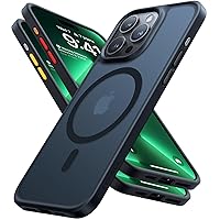 TORRAS Magnetic Guardian Designed for iPhone 15 Pro Max Case, [Military Grade Drop Tested] [Compatible with MagSafe] Slim Frosted Case for iPhone 15 Pro Max Phone Case (6.7