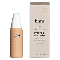 hims everyday moisturizer for men - Energize Skin, Lock in Hydration - Hyaluronic Acid, Shea Butter, Lightweight Formula, Ocean Scent - Vegan, Cruelty-Free, No Parabens - (1oz)