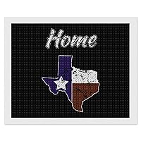 Vintage Texas Flag Texan Pride Decorative Diamond Art Painting Kits Funny 5D DIY Full Drill Paintings Home Decor 16