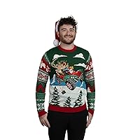 Blizzard Bay Men's Ugly Christmas Sweater Santa