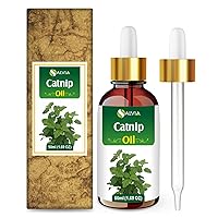 Catnip (Nepeta cataria) Essential Oil 100% Pure & Natural Undiluted Uncut Oil | Use for Aromatherapy (50ml with Dropper)