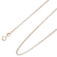 Ardeo Aurum Unisex necklace made of 375 gold, pea chain, real gold