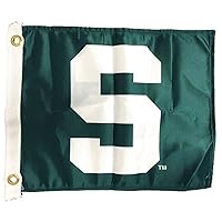 Flagpole To Go NCAA Michigan State Spartans Boat/Golf Cart Flag , 12