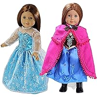 Frozen Princess Outfit Set (Includes Elsa and Ana Outfits and Accessories)