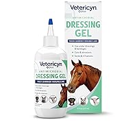 Vetericyn Plus Wound Dressing Gel for Animals| Thick Barrier Wound Care for Cats, Dogs, Horses, and Small Animals, Works on Wounds and Skin Irritations. 8 ounces