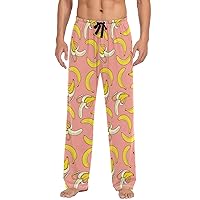 ALAZA Men's Bananas on A Striped Sleep Pajama Pant