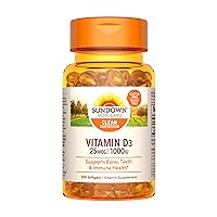 Vitamin D3 1000 IU, Supports Bone, Teeth, and Immune Health, 200 Softgels