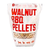 BBQ Walnut Pellets - Grilling Pellets for Outdoor Use - Renewable BBQ Pellets for Cooking Chicken, Seafood, and Pork, and Poultry - Pellets for Smoker - (5 lb Bag)