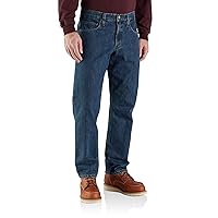 Carhartt Men's Relaxed Fit Flannel-Lined 5-Pocket Jean