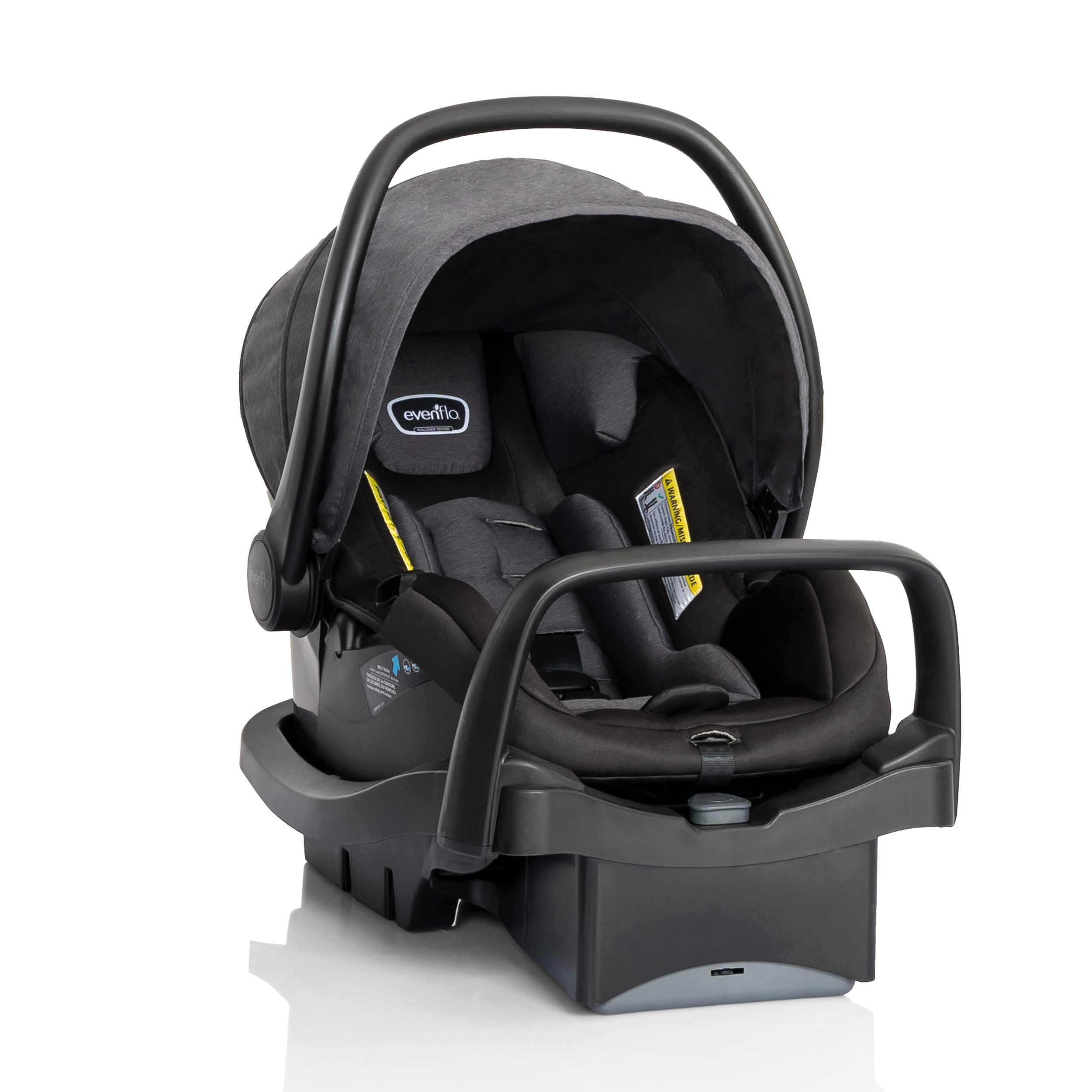 Evenflo Pivot Suite Travel System with LiteMax Infant Car Seat with Anti-Rebound Bar Devon Gray