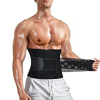 Waist Trainer for Men Waist Trimmer Tummy Control Shapewear Body Shaper Compression Sweat Belt