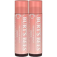 Lip Tint Balm, Mothers Day Gifts for Mom with Long Lasting 2 in 1 Duo Tinted Balm Formula, Color Infused with Deeply Hydrating Shea Butter for a Buildable Finish, Raspberry Zinnia (2-Pack)