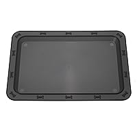 PetRageous 70669 Bone N Up Non-Slip Clear Plastic Dog Feeding Tray 19.125-Inch by 13.125-Inch Great for Dogs and Cats, Black
