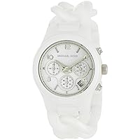 Michael Kors Women's MK5387 Ceramic Classic Chronograph White Watch