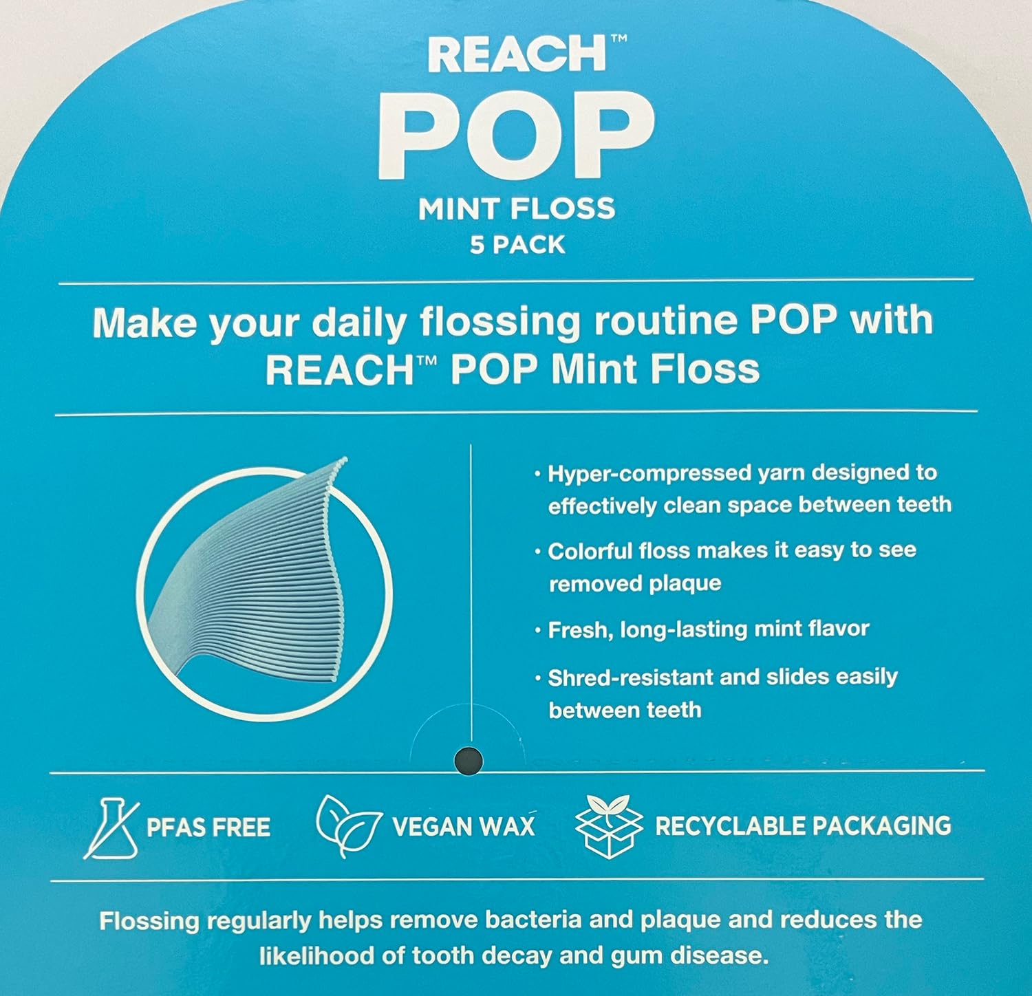 Reach POP Mint Floss (5 Pack).