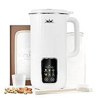 MilKing XLarge 34 oz, 4+ cups, Nut Milk Maker – Homemade Soy, Almond, Oat, Nut, Rice Milk Maker Machine - Plant-based Milk Machine Maker with Temperature Control and Self-Clean Function