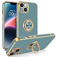 VENINGO iPhone 14 Case,Phone Cases for iPhone 14,Slim Fit Soft 360° Ring Holder Kickstand Magnetic Car Mount Supported Easy Clean Shockproof Protective Cover for Apple iPhone 14 6.1