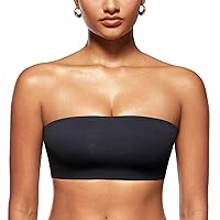 Women's Inbarely Bandeau Bra Strapless Bralette Tube Top Seamless Comfortable Stretchy Non Padded Bras Tops