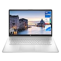 HP Newest Laptop, 17.3” HD+ Touchscreen Display, 12th Gen Intel Core i7-1255U Processor, 64GB RAM, 2TB PCIe SSD, Backlit Keyboard, Fingerprint Reader, Wi-Fi, Windows 11 Home, Silver