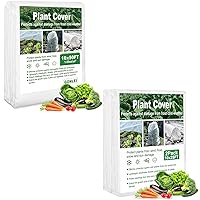 GonLei 2Pack 10X25FT+2Pack 8X24FT Plant Covers Freeze Protection