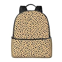 Leopard Print Backpack Fashion Printed Backpack Lightweight Canvas Backpack Travel Daypack