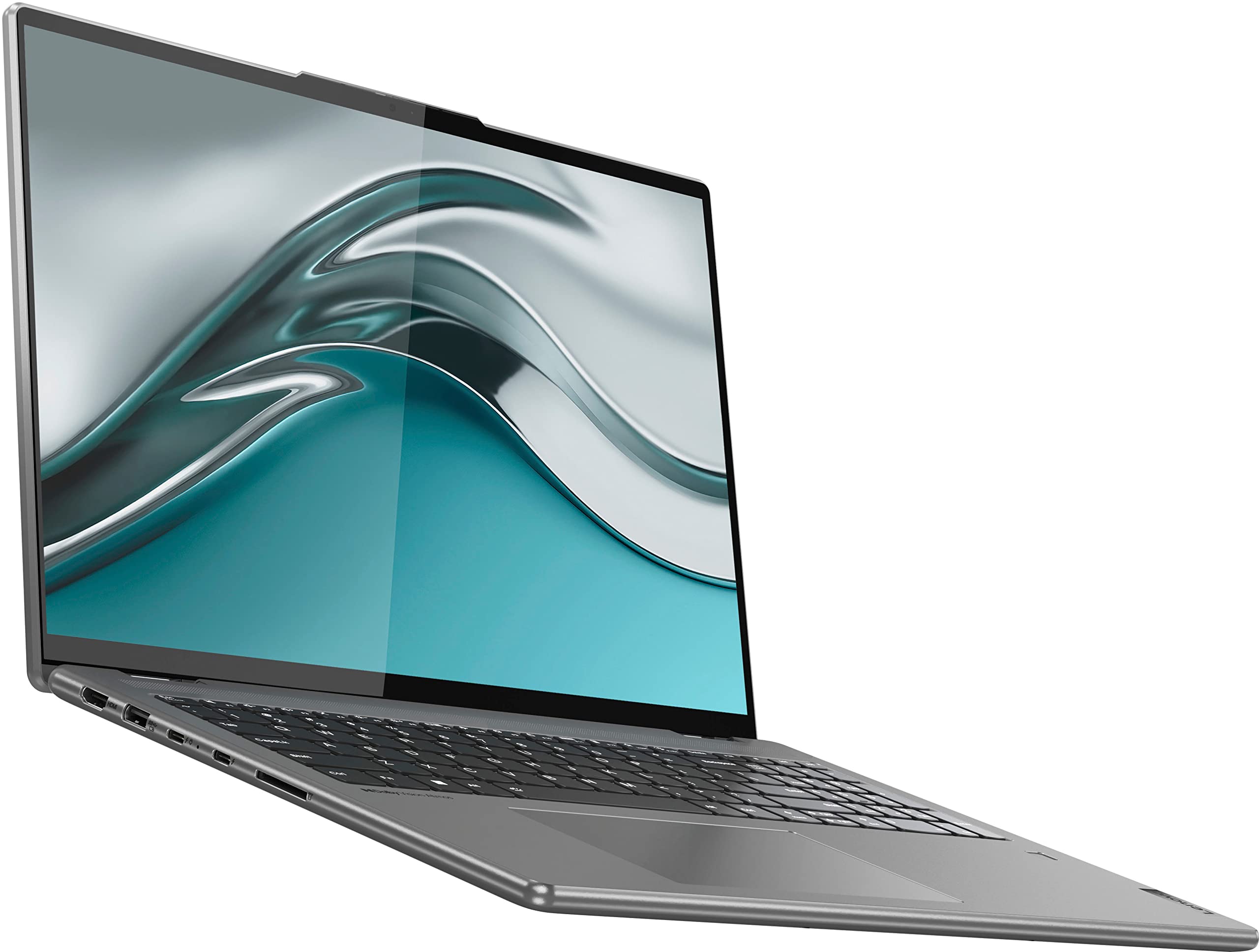 Lenovo ENOVO Yoga 7i 2-in-1 Laptop 16'' 2.5K Touchscreen12th Core i7-1260P Iris Xe Graphics 16GB RAM 1TB SSD WI-FI 6E Thunderbolt 4 Backlit KB w/ FP Windows 11 RATZK 32GB USB, Arctic Grey, (82QG)