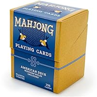 Poker Supplies Deluxe 156 Card Deck of American Style Mahjong Playing Cards - The Portable Way to Play Mahjong!