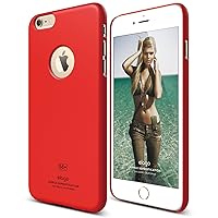 elago® [Slim Fit[Soft Feel Extreme Red] - [Light][Minimalistic][True Fit] – for iPhone 6/6S Plus