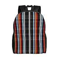 Striped Backpack For Women Men Large Capacity Laptop Backpack Travel Rucksack Fashion Casual Daypack