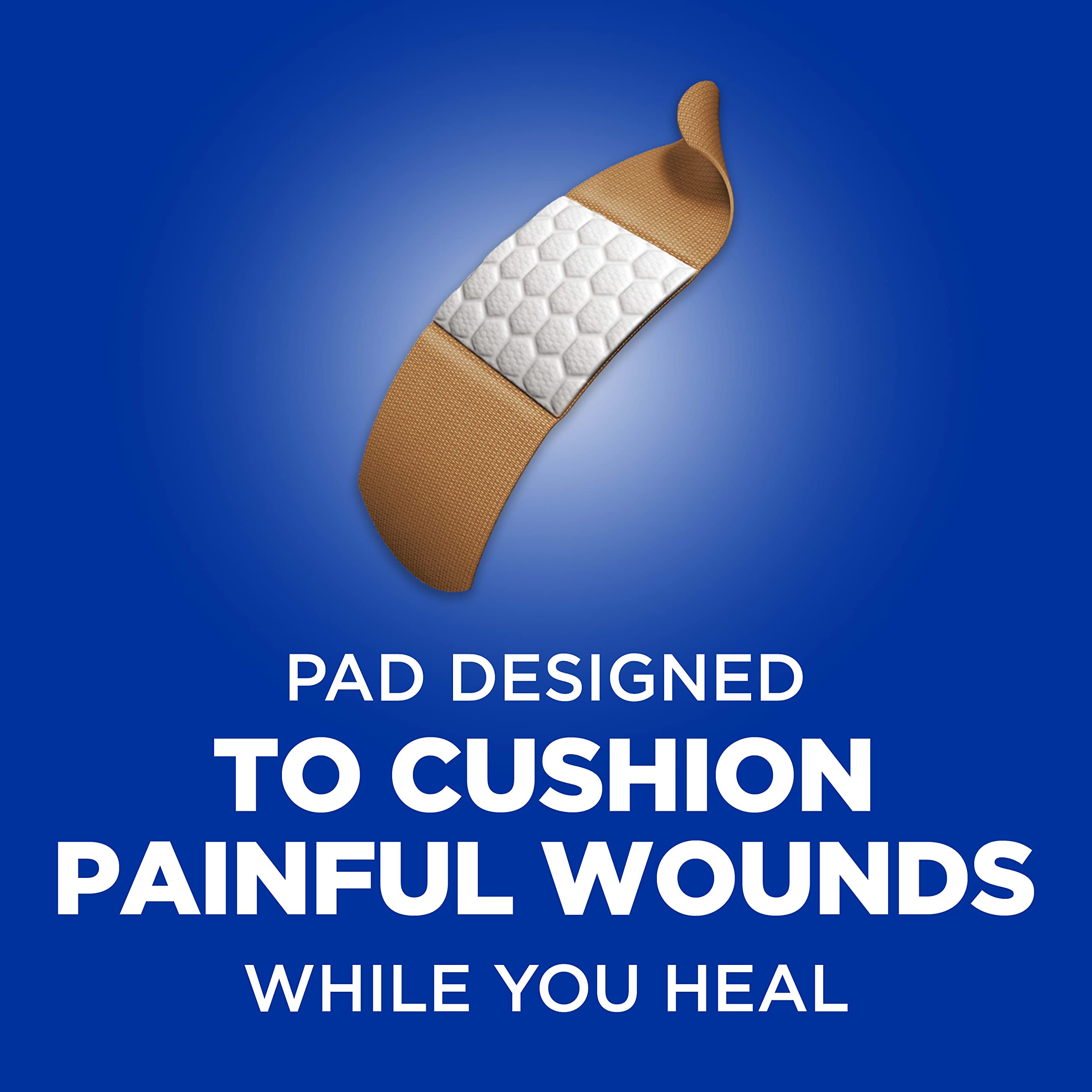 Band-Aid Brand Flexible Fabric Adhesive Bandages for Wound Care and First Aid, All One Size, 8 ct