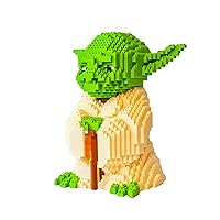 Figure Building Toy Set - Compatible with Star Wars Novelty, Yoda - for Adults, Contents 1520 Pieces, 8 Inches Tall, for 14+ Years Old, Your Favorite Character, Great Gift