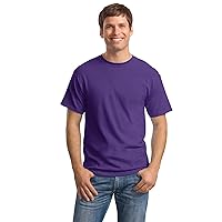 Hanes Men's 6-Pack Plus 2 Free Crew T-Shirts, Purple, XX-Large