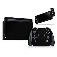 Design Skinz Solid State Black - Skin Decal Protective Scratch-Resistant Removable Vinyl Wrap Kit Compatible with The Nintendo Switch Joy-Cons