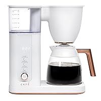 Café Specialty Drip Coffee Maker | 10-Cup Glass Carafe | WiFi Enabled Voice-to-Brew Technology | Smart Home Kitchen Essentials | SCA Certified, Barista-Quality Brew | Matte White