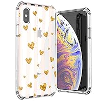 BALLISTIC Jewel Mirage Series Case for iPhone X/Xs 5.8 Gold Hearts