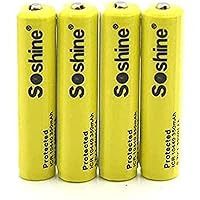 4-Piece Lithium Battery 10440 350 MAh Battery with Rechargeable Protective Battery