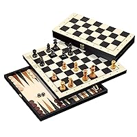 Philos 2511 Travel Chess Backgammon Checkers Set, Multi-Colour