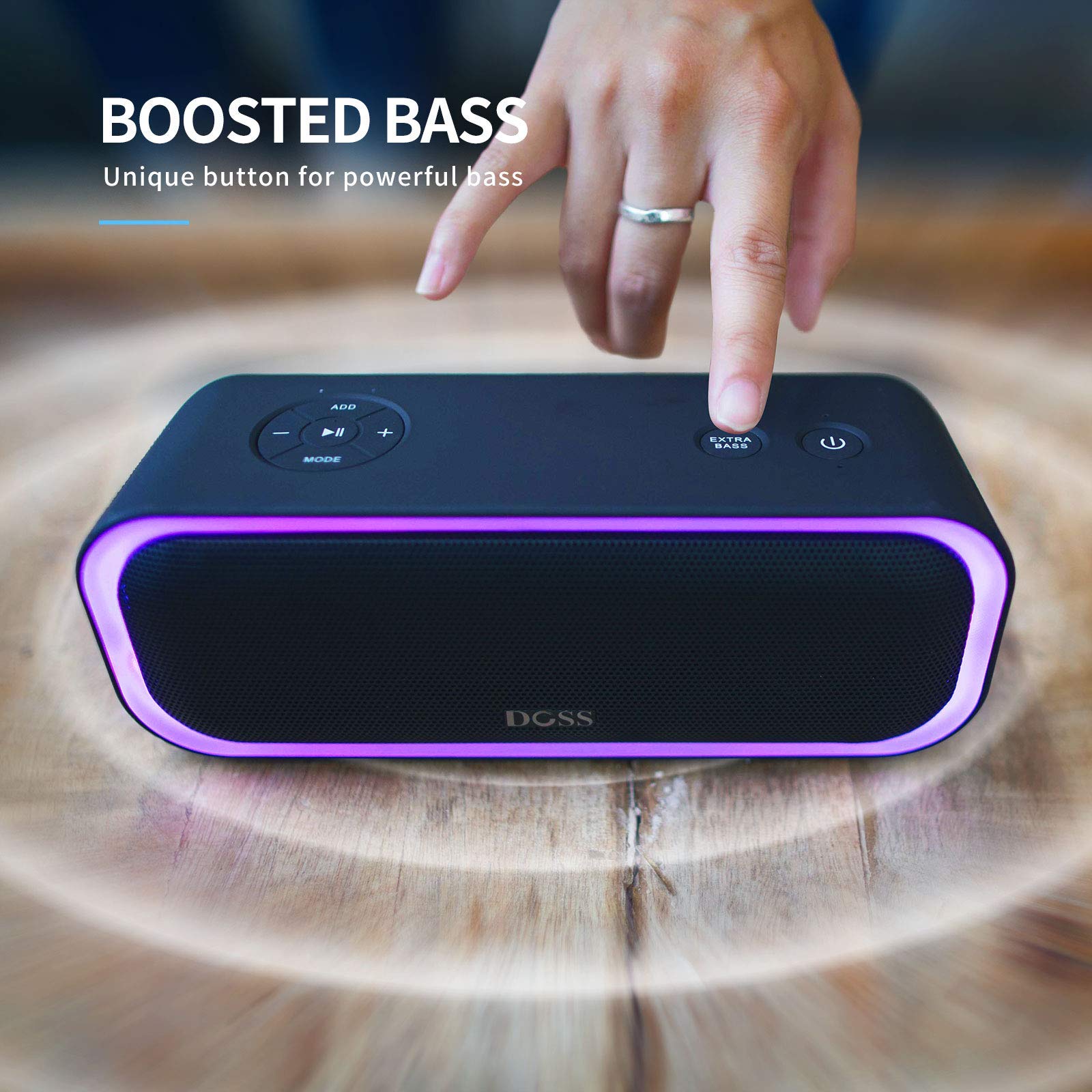 DOSS SoundBox Pro Bluetooth Speaker Bundle E-go II Portable Bluetooth Speaker