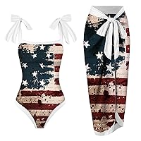 Swimsuit Cup Dress for Women Pants 3 Piece Swimsuits for Women with C Up
