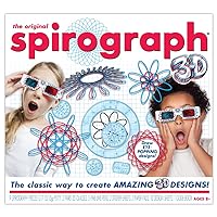 Spirograph 3D - The Classic Way to Make Amazing 3D Designs - See Your Designs Pop Off The Page! - Ages 8+