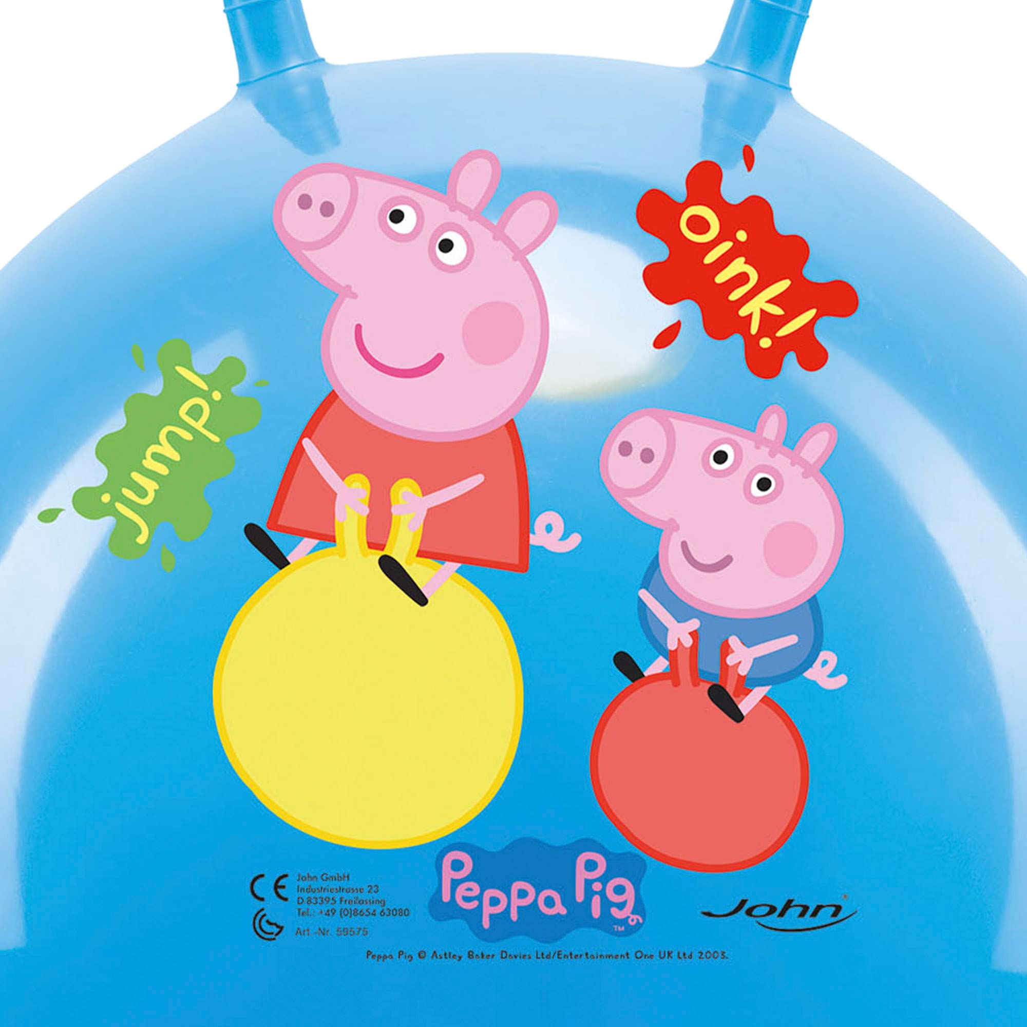 John Peppa Pig Kangaroo Ball (59575), Blue, 45 x 45 x 45 cm