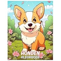 Honden kleurboek: Schattige en schattige illustraties voor liefhebbers van honden en schattige dieren (Dutch Edition)
