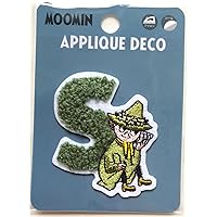 Moomin [Patch] Embroidery Sticker/Initial S Snufkin Northern Europe