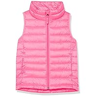 Amazon Essentials Girls and Toddlers' Lightweight Water-Resistant Packable Puffer Vest