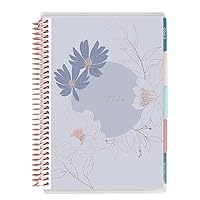 Erin Condren A5 Spiral Bound Wellness Planner In Bloom. 3 Months Planning Pages. Daily Food, Movement & Self-Care Trackers. Reflection and Celebration Pages. 6 Tabs. Sticker Sheet Included