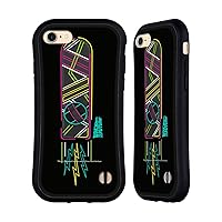 Head Case Designs Officially Licensed Back to The Future Hoverboard I Composed Art Hybrid Case Compatible with Apple iPhone 7/8 / SE 2020 & 2022
